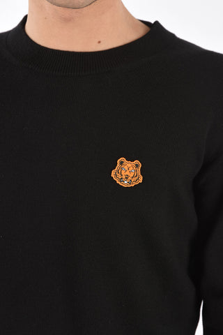 Crew Neck Logo Patch Pullover