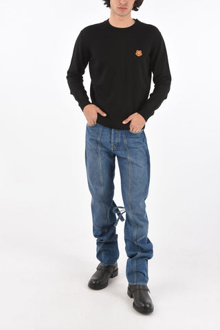 Crew Neck Logo Patch Pullover
