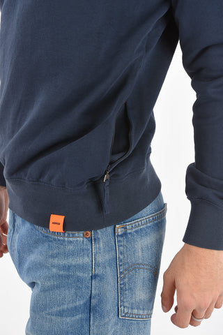 Felpa girocollo in cotone jersey