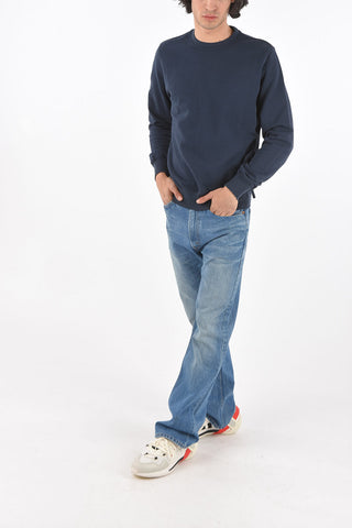Felpa girocollo in cotone jersey
