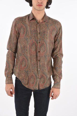 Paisley Printed Silk Shirt