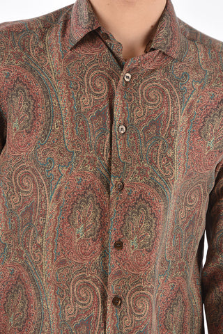 Paisley Printed Silk Shirt
