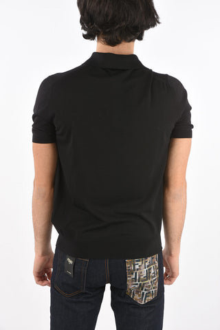 Short-sleeved Brushed Virgin Wool Polo