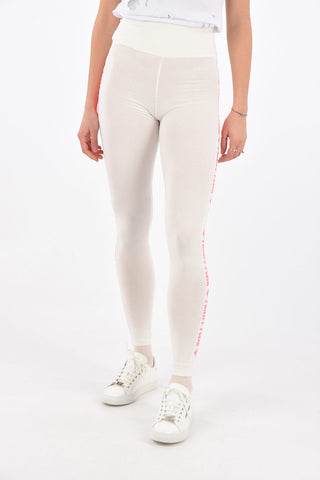 COUTURE EST.1978 Logo Side Band Cotton Leggings