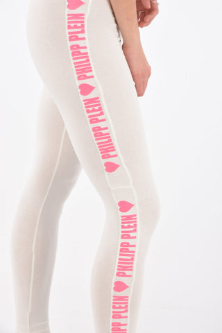 COUTURE EST.1978 Logo Side Band Cotton Leggings