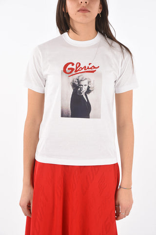 Printed GLORIA T-shirt with Sequined Embroidery