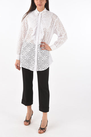 Sangallo HANDS COLLAR Ruffle Front Shirt