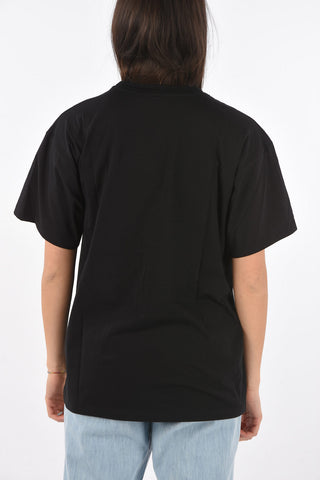 COUTURE! Crew Neck Embroidered Logo Cotton T-Shirt
