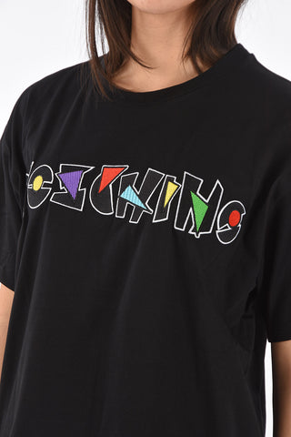 COUTURE! Crew Neck Embroidered Logo Cotton T-Shirt