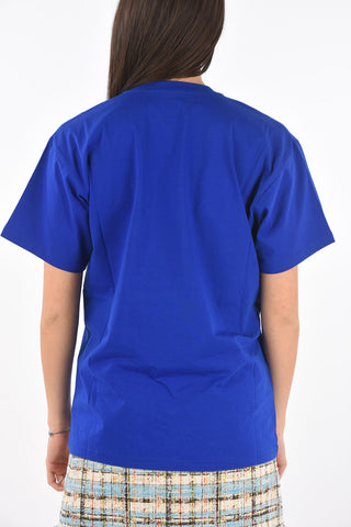 COUTURE! Crew Neck Printed Cotton T-Shirt