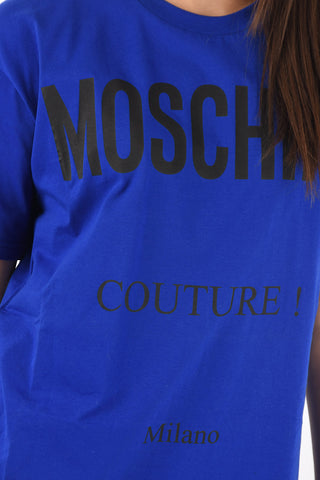 COUTURE! Crew Neck Printed Cotton T-Shirt