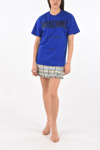 COUTURE! Crew Neck Printed Cotton T-Shirt