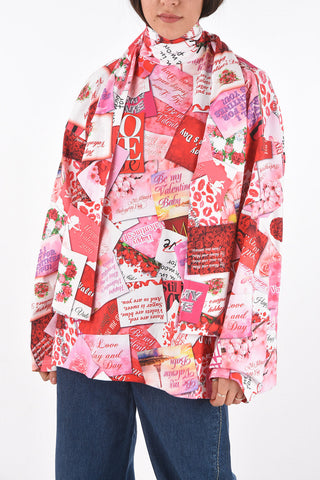 Tie Neck BE MY VALENTINE T-Shirt
