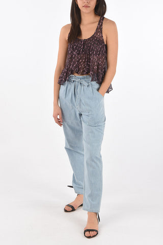 Crop Top SLIMEA con Bottoni