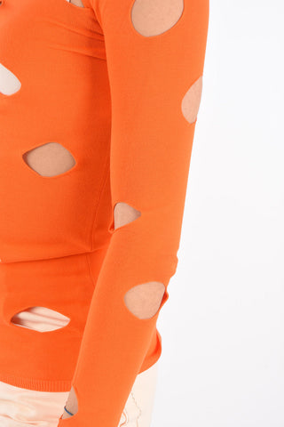 Mock Neck Cut-out Detail Sweater