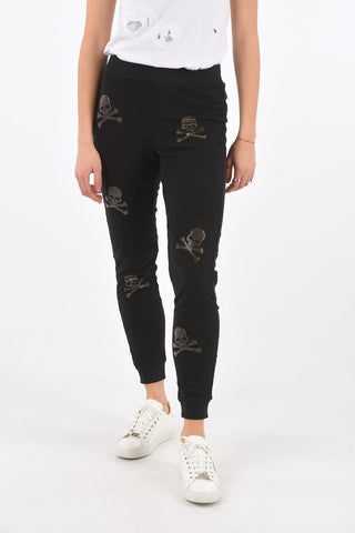 COUTURE EST.1978 Lived-in Effect Jersey SKULL Joggers
