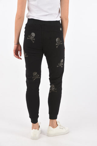 COUTURE EST.1978 Lived-in Effect Jersey SKULL Joggers