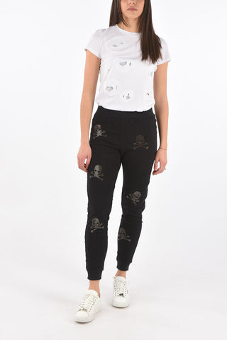 COUTURE EST.1978 Lived-in Effect Jersey SKULL Joggers