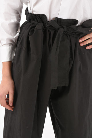 Waist-tied Oversized Cotton Pants