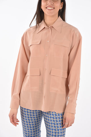 Standard Collar Silk Saharan Shirt