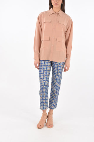 Standard Collar Silk Saharan Shirt
