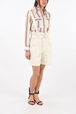 High-waisted EFFIE Shorts with Suspenders