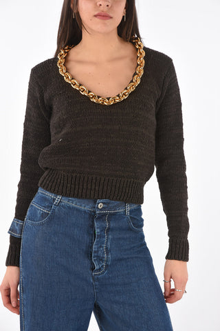 Chain Crew Neck Pullover