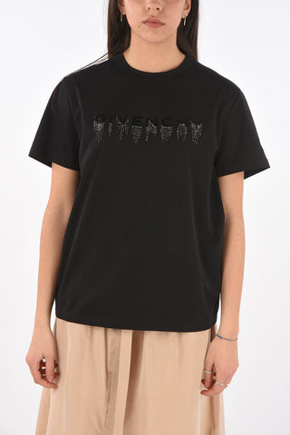 Crew Neck Bead Logo T-Shirt