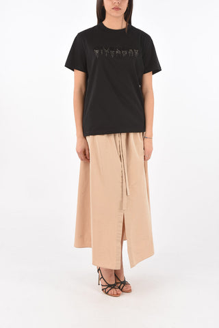 Crew Neck Bead Logo T-Shirt