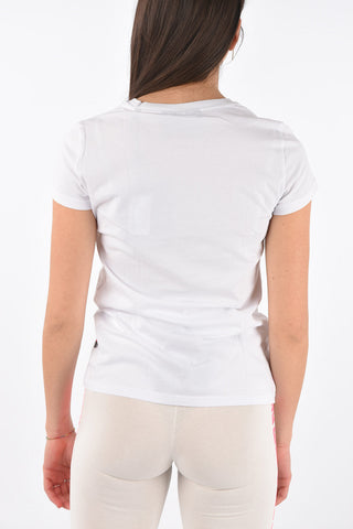 COUTURE EST.1978 Crew Neck Distressed T-Shirt with Rhinestone