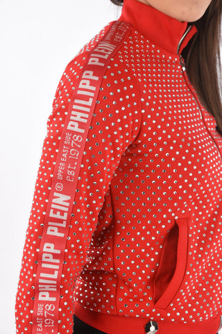 COUTURE EST.1978 Felpa con Strass e Bande Logate