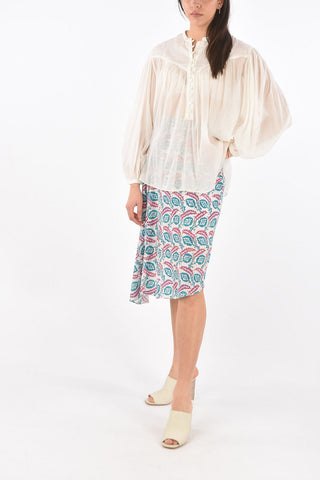 Blusa KILEDIA in Misto Cotone con Maniche a Sbuffo
