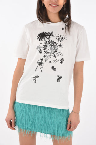 Graphic Embroidered HEARTBEAT T-shirt