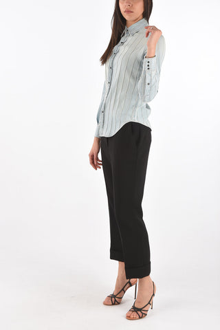 Snap Buttons Denim Shirt