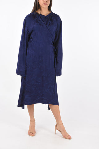 Abito a Portafoglio in Seta Jacquard