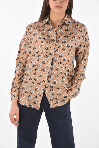 Floral Patterned Silk Shirt