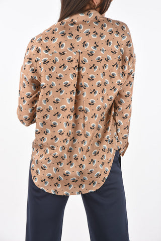 Floral Patterned Silk Shirt