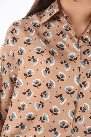 Floral Patterned Silk Shirt