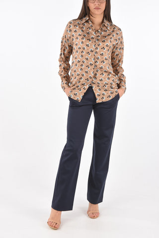 Floral Patterned Silk Shirt