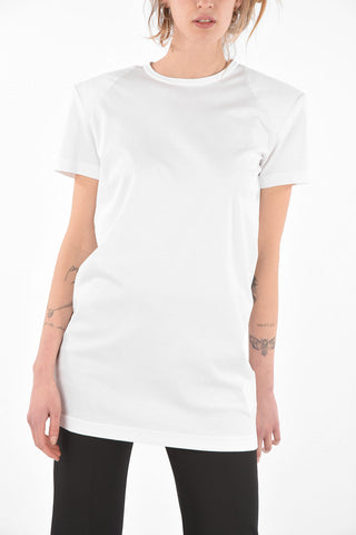 Cotton Long Crewneck T-Shirt