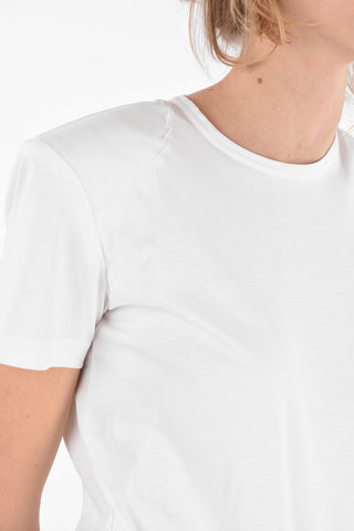 Cotton Long Crewneck T-Shirt