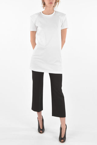 Cotton Long Crewneck T-Shirt