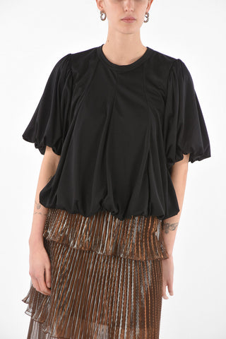 Crew Neck Balloon Bottom and Sleeve T-Shirt