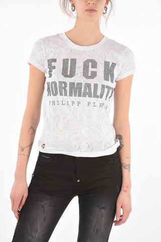 Crew Neck NORMALITY Strass T-Shirt