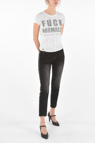 Crew Neck NORMALITY Strass T-Shirt