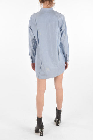 Mini Shirt Dress with Jewel Skulls