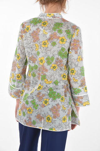 Floral Patterned Cotton Caftan