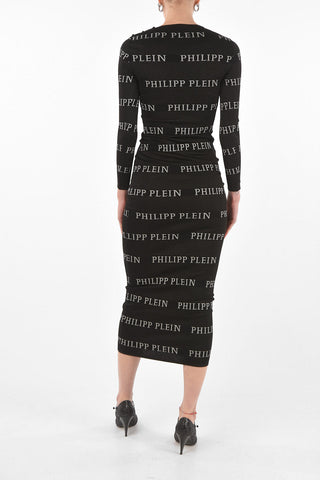 Long Sleeve CHANGE Lurex Knit Dress