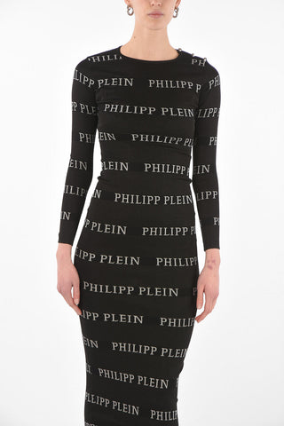 Long Sleeve CHANGE Lurex Knit Dress