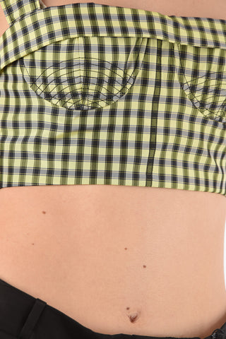Crop Top Motivo Gingham